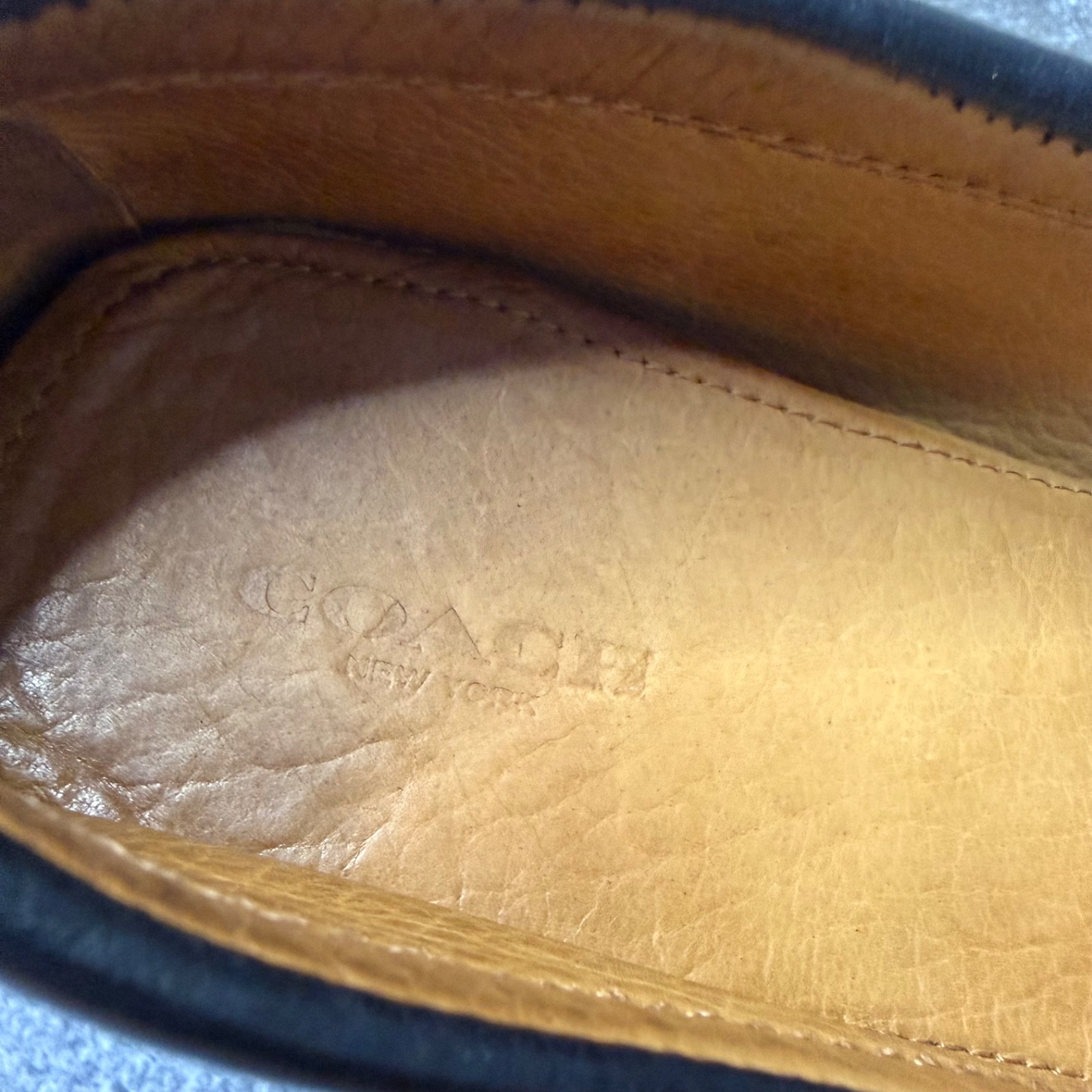 Coach ( Black ) New York Nancy Designer Leather Loafer Womens 9B