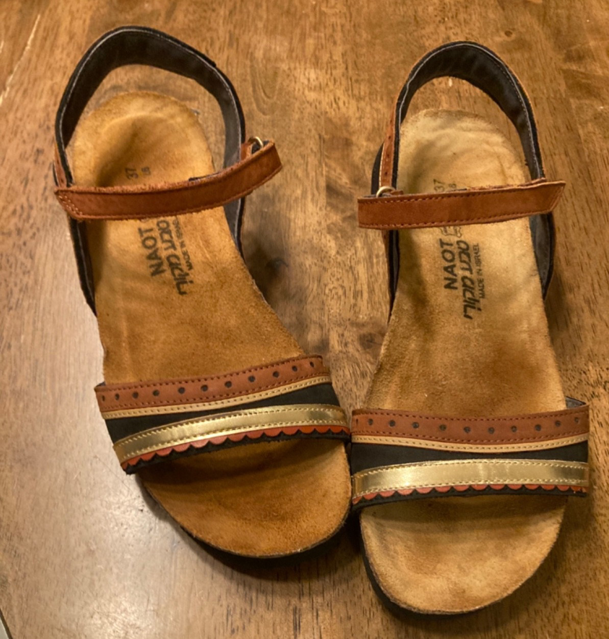ECU Boho NAOT Women’s Beverly backs-trap sandal size EU 37 Us 6 / 6.5 Comfort