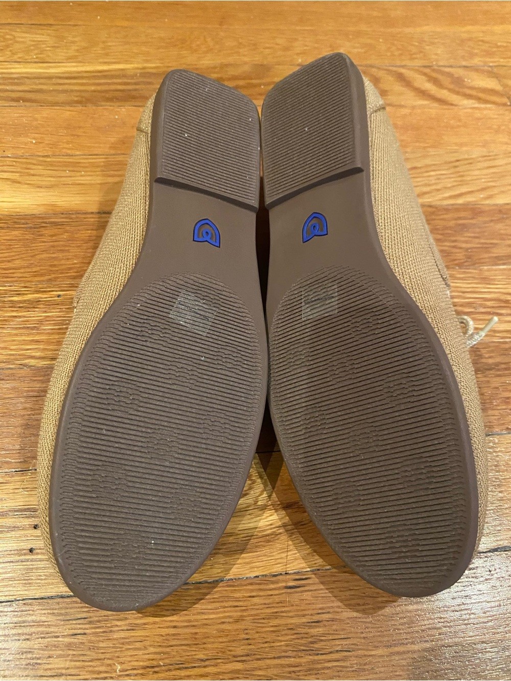 Rothy’s “The Driver” Camel Knit Loafers (NWOT; missing one original insole)