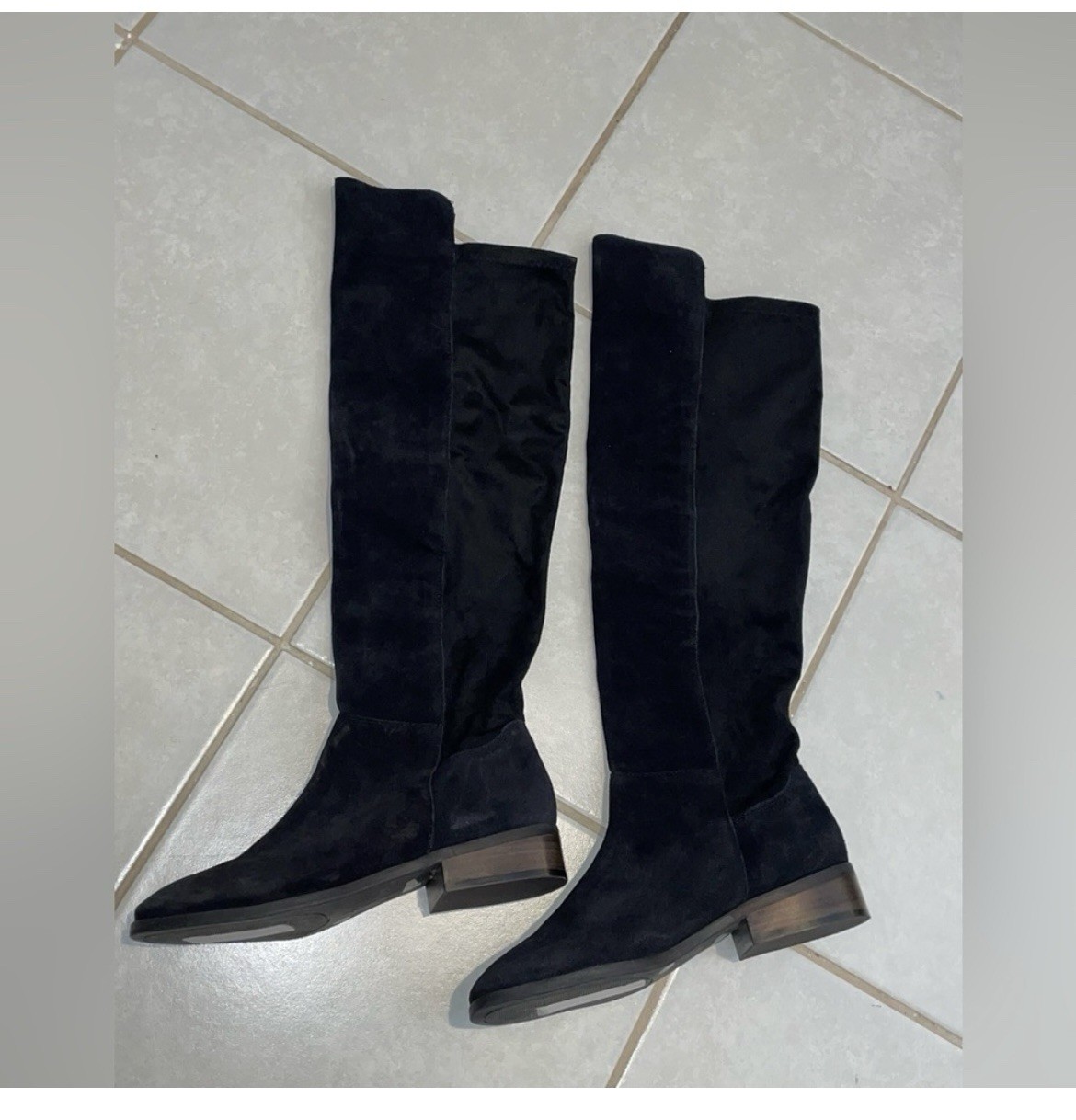 Lucky Brand Womens Calypso Black Over-The-Knee Boots 9 Medium (B,M)
