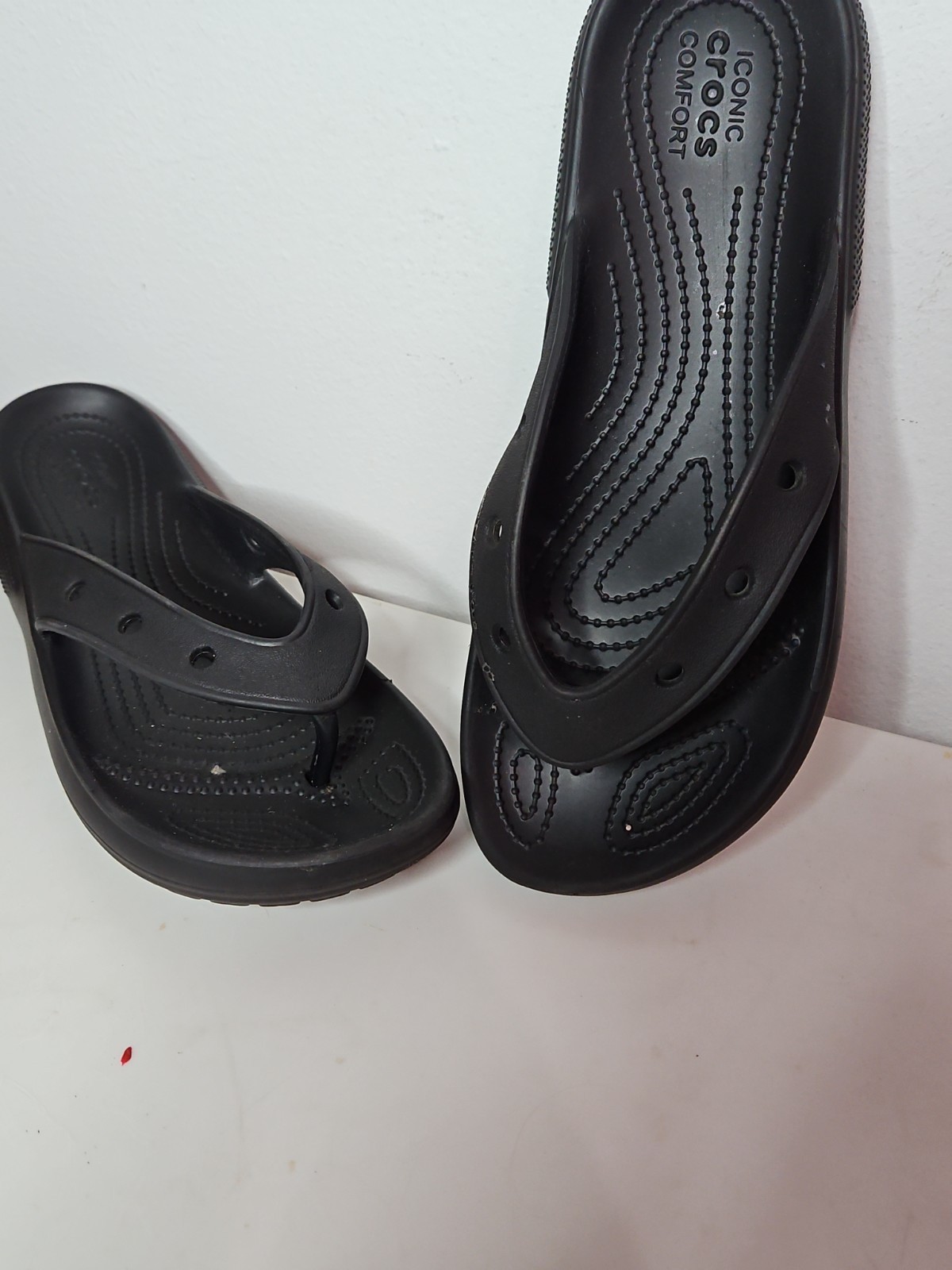 Crocs Baya Platform Flip Sandal Black Women’s 8