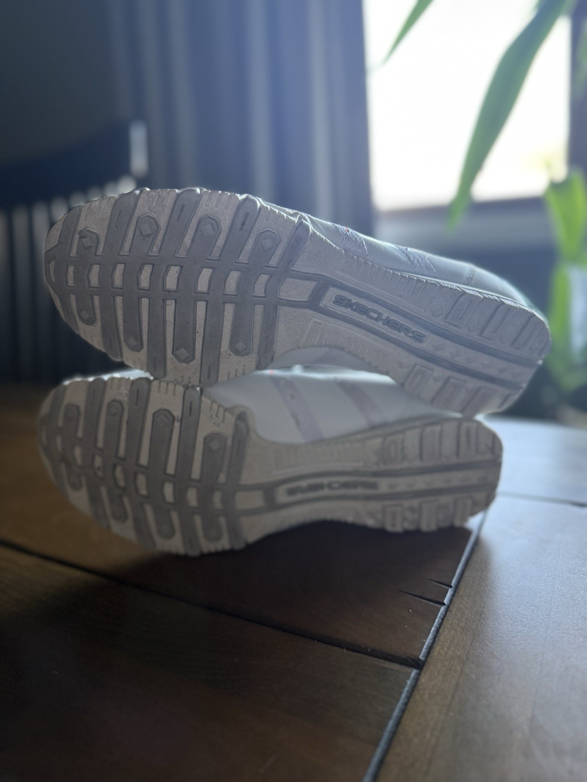 Vintage Skechers White & Silver Bling Dance Cheerleading Gymnastics Band – 7.5