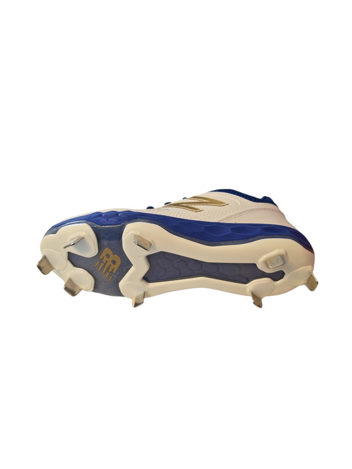 New Balance Womens 5 Royal Blue White Softball Cleat Sport Althetic SMVELOB1 NEW