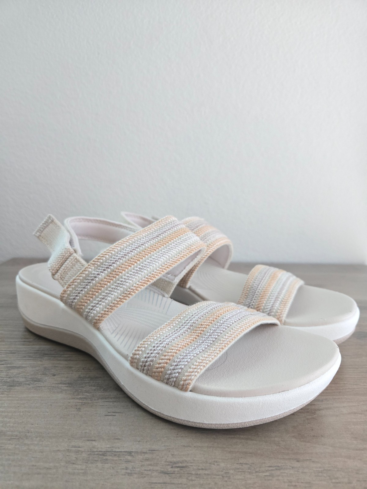 Clarks Cloudsteppers Arla Stroll Slingback Sandal Beige Multicolor Size 10M