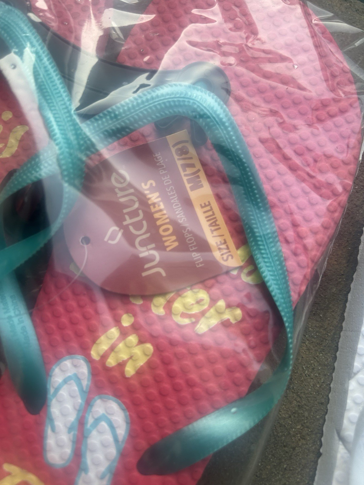 Lot of 5 Women’s Juncture Flip Flops Size 7/8 New Assorted Colors Beach