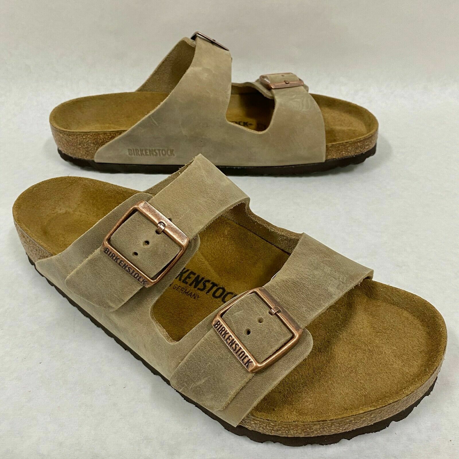 New with Box Birkenstock Arizona Tobacco Brown Regular – Select Size