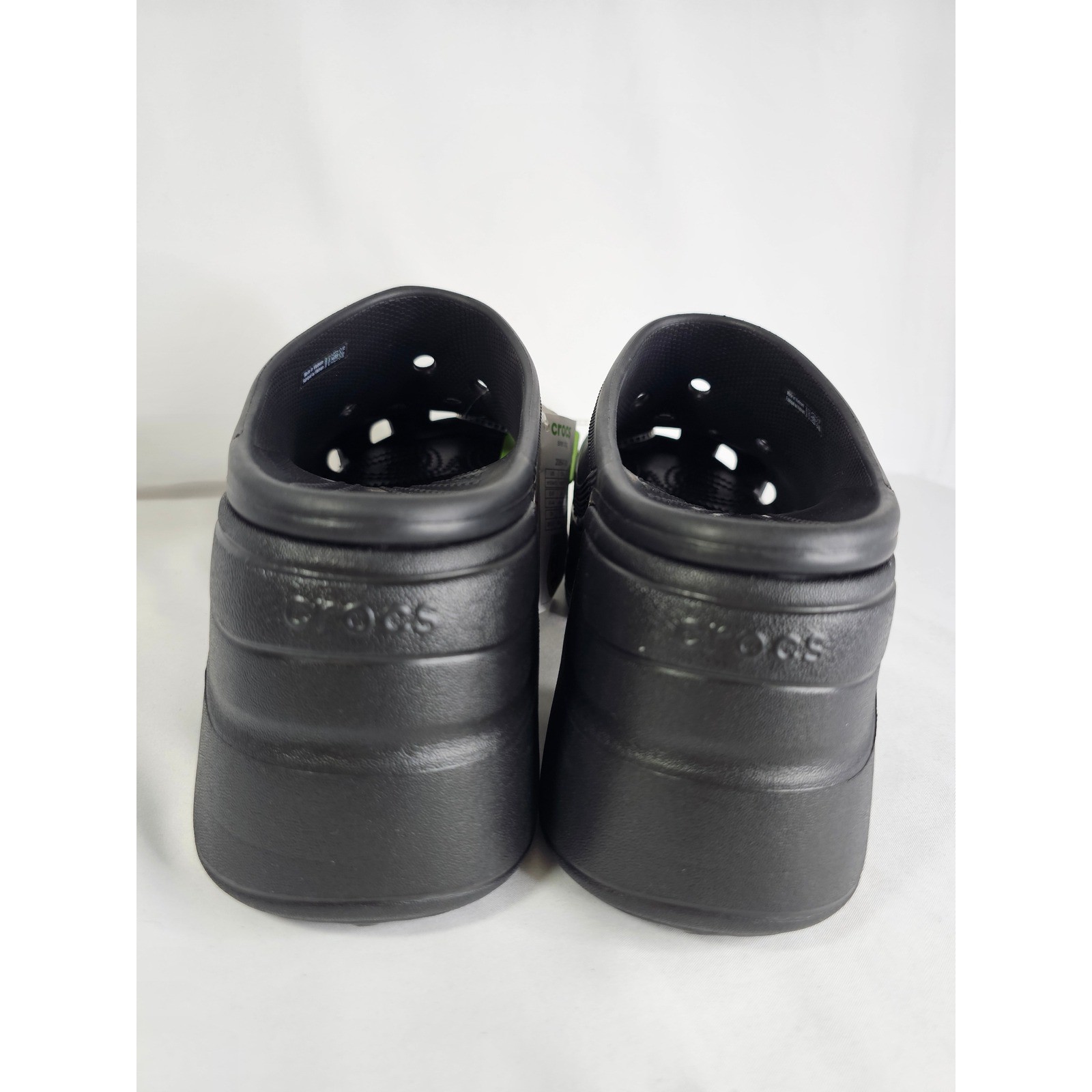 Crocs Siren Clog Black Platform High Heel Mules Womens Size 12 Mens Size 10