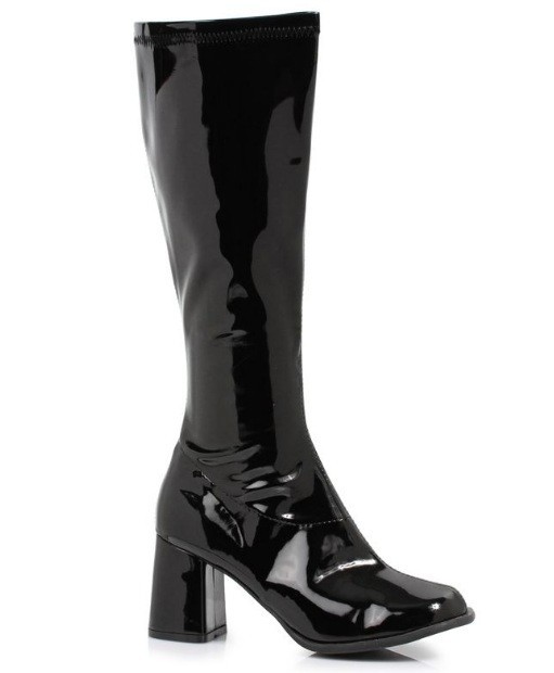 White 70s GoGo Disco 60s Costume Marching Band Flag Girl Dance Team Knee Boots