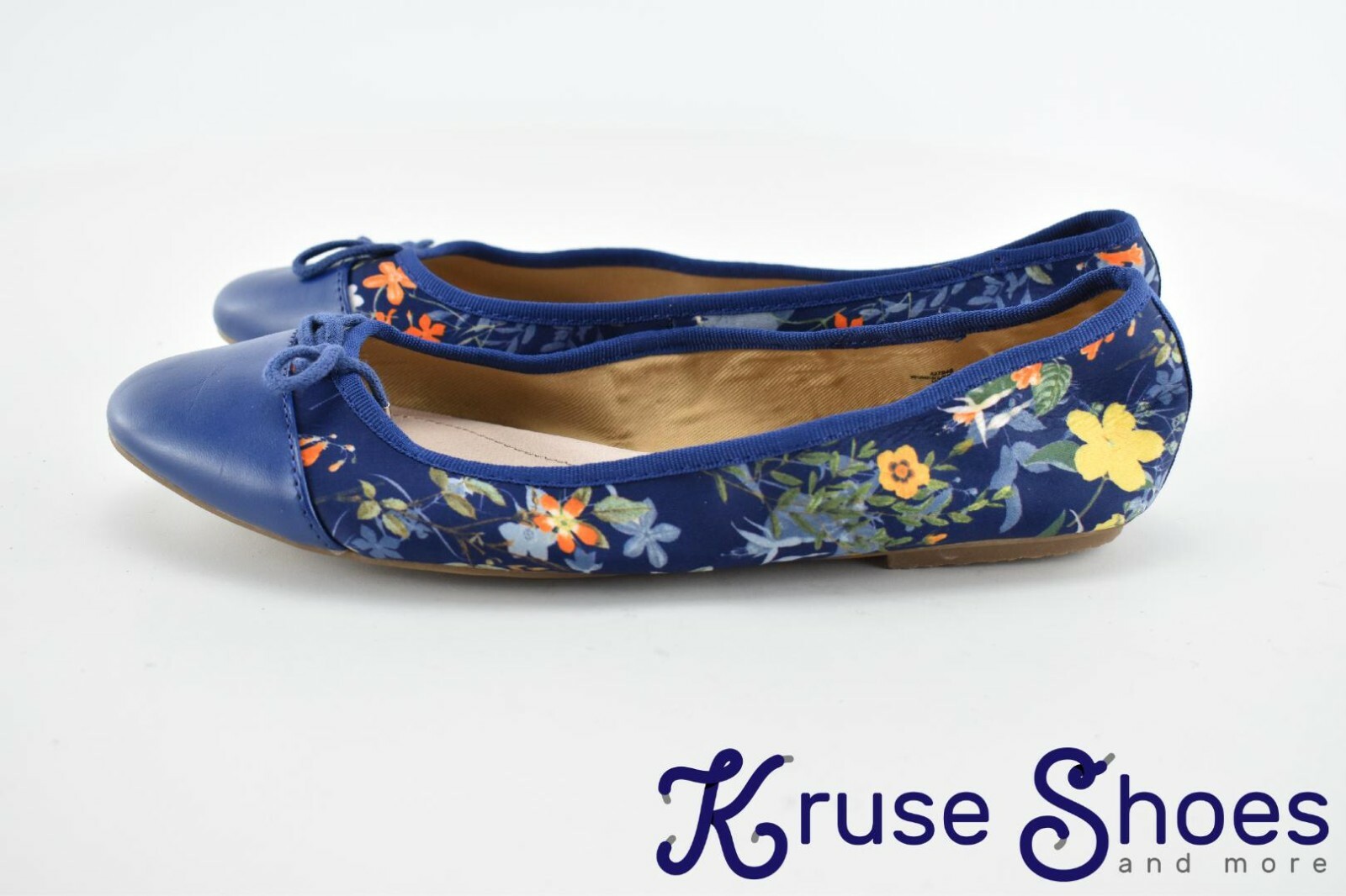 Lands End Women’s Gatas Lightweight Slip-on Mary Jane «Deep Sea Floral» Size 8B