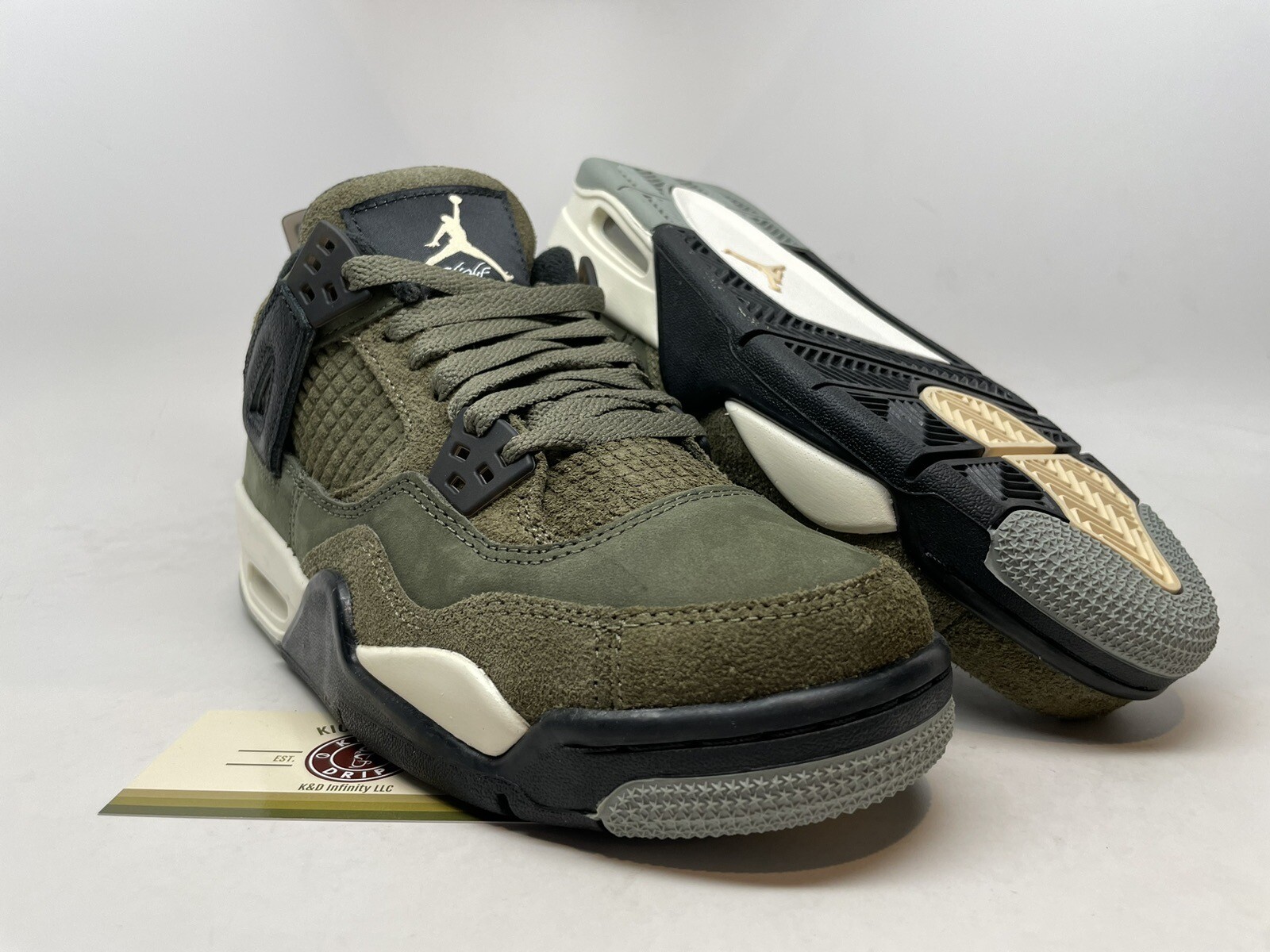 Air Jordan 4 lV Retro SE ‘Craft – Olive’ Youth sz 4.5Y 5Y NEW!