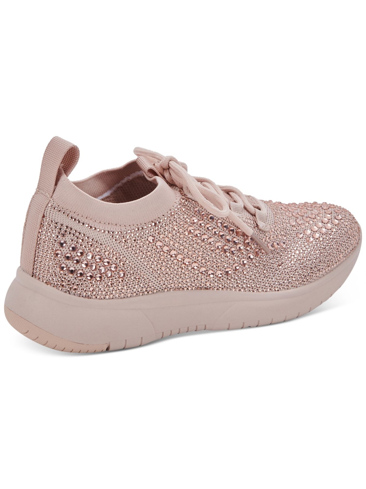 AQUA COLLEGE Womens Pink Dual Pull-Tab Kali Round Toe Wedge Sneakers Shoes 8 M