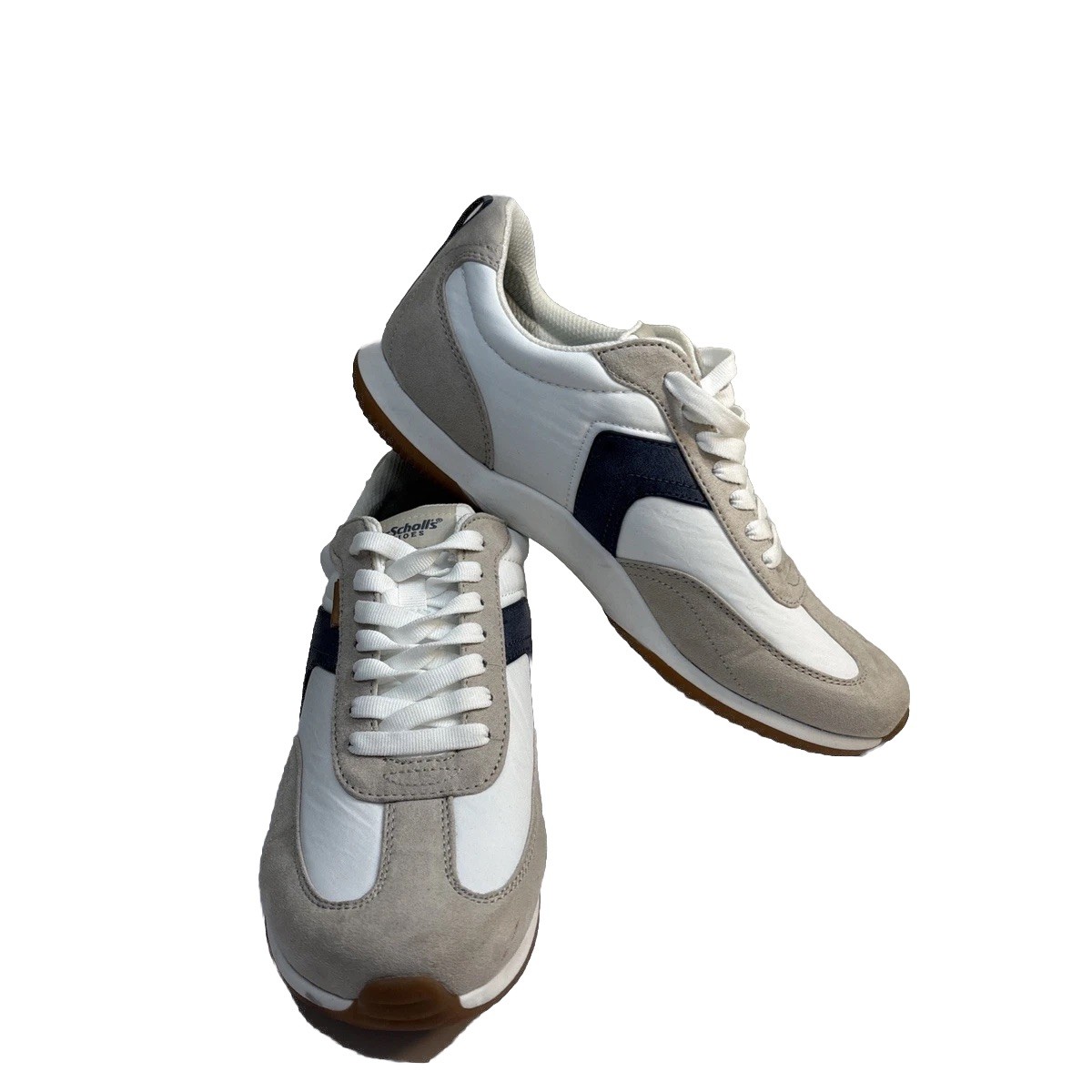 Dr. Scholls Good Ol Days Womens Shoes Sz 9 M Oyster White Gray Suede Sneakers