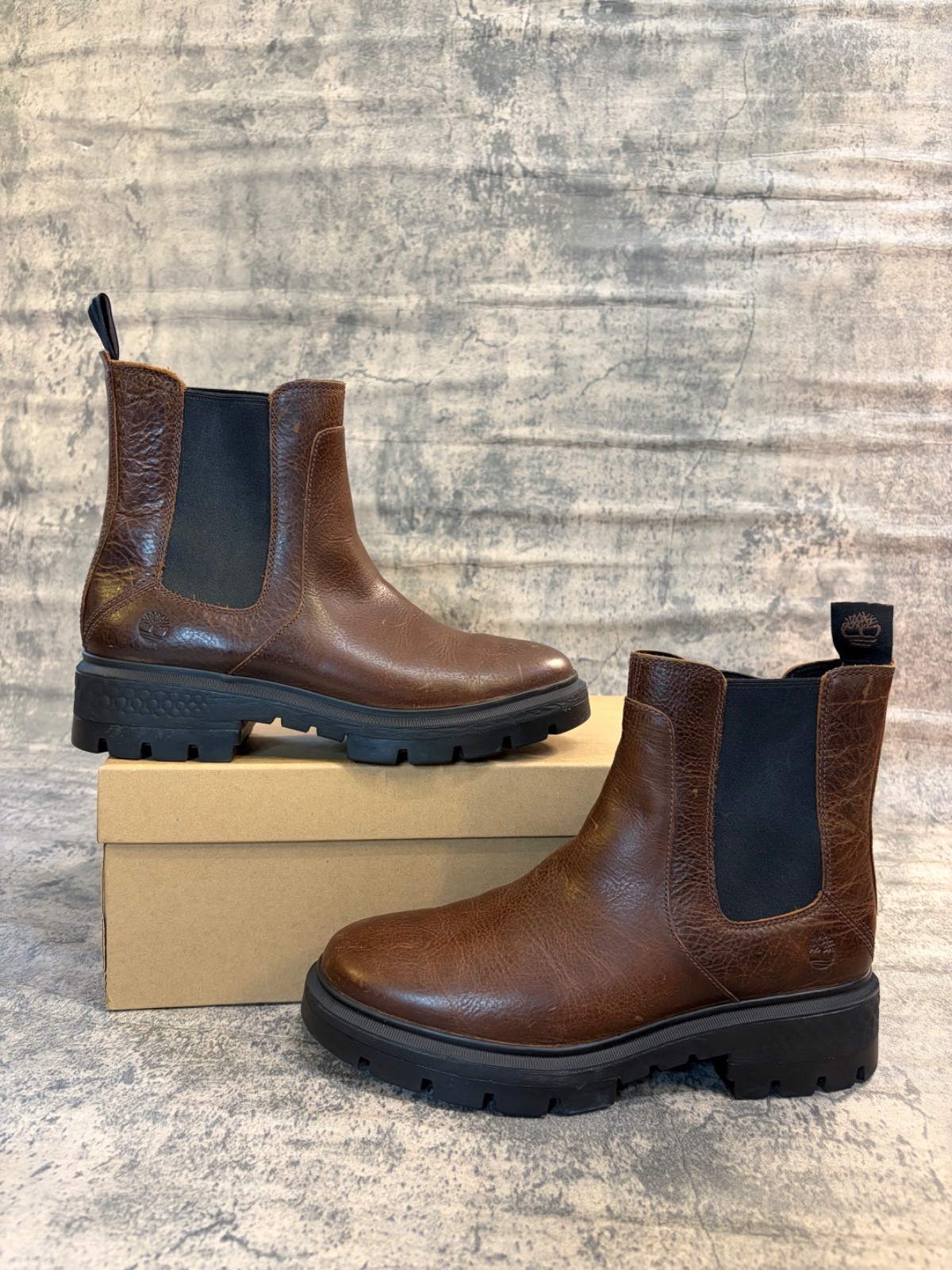 Timberland Cortina Valley Womens Pull On Chelsea Boots in Dark Brown US 9.5