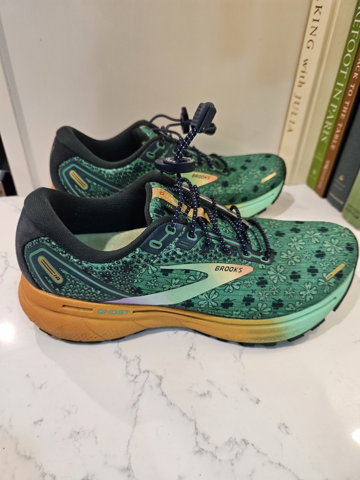 Brooks Ghost 14 RUN LUCKY Running Shoes Women’s Size 8 Shamrock ☘️ St. Patrick’s