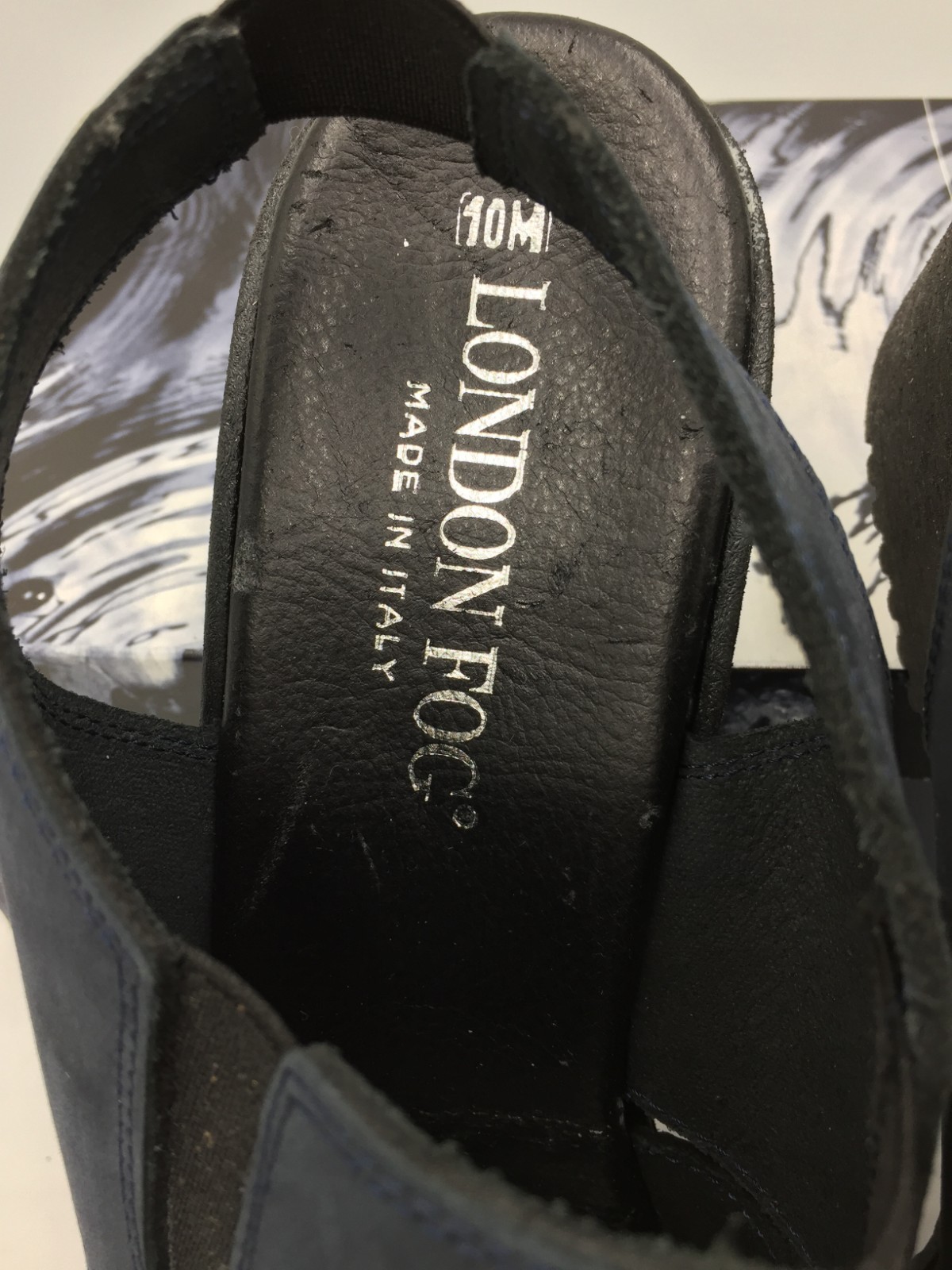 London Fog Footwear Women’s 3 Strap Sandals W/ Sling,Navy Blue,Naples,10M W/ Box