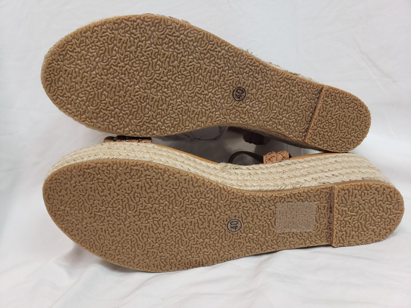 Goserce Womens Espadrille Platform Open Toe Low Heel Sandals, Brown,Size 40| US9