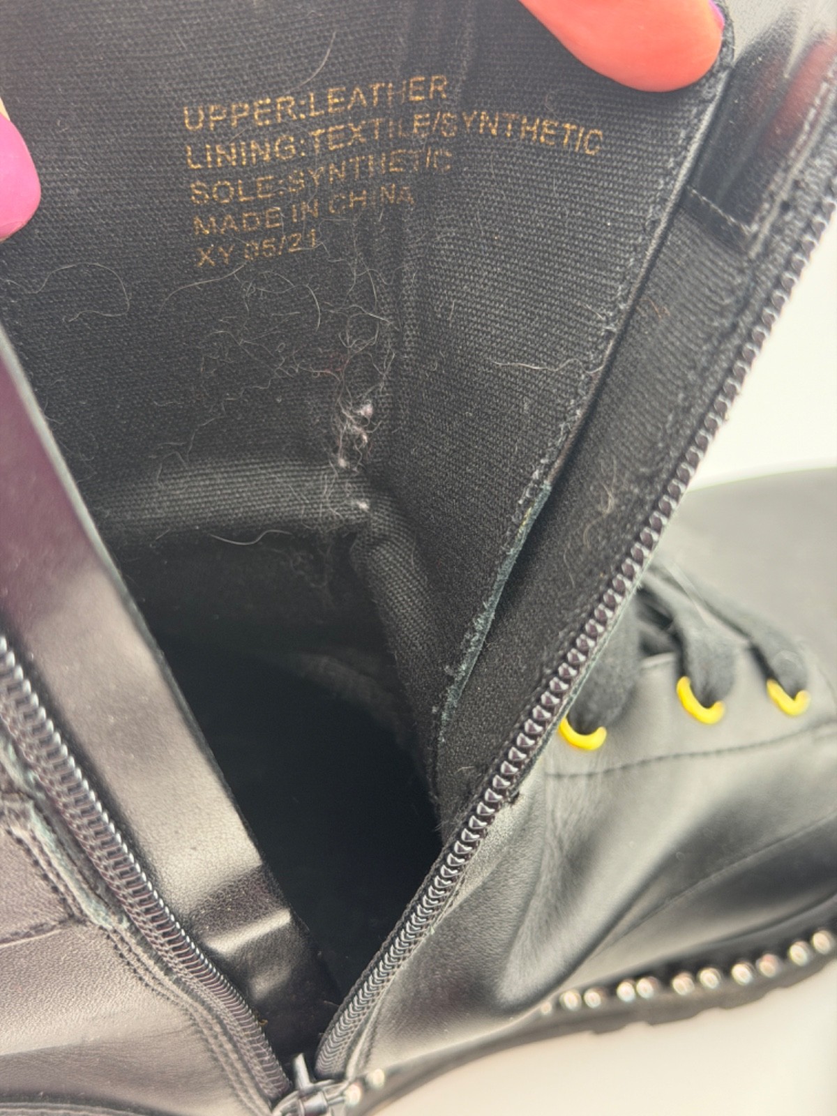 Kurt Geiger Black Zip Boots with Rhinestones size 40