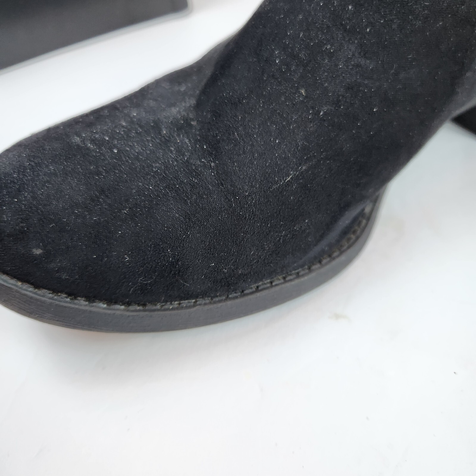 Carlos By Carlos Santana Black Suede Bates 2 Boots Womens Size 11 M Booties
