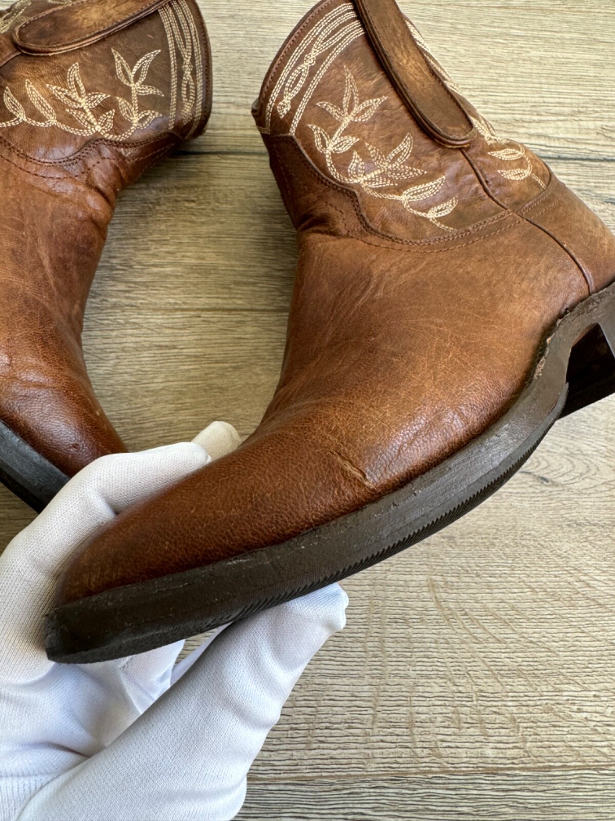 Mexicana 90s Cowboy Western Low Boots Vintage