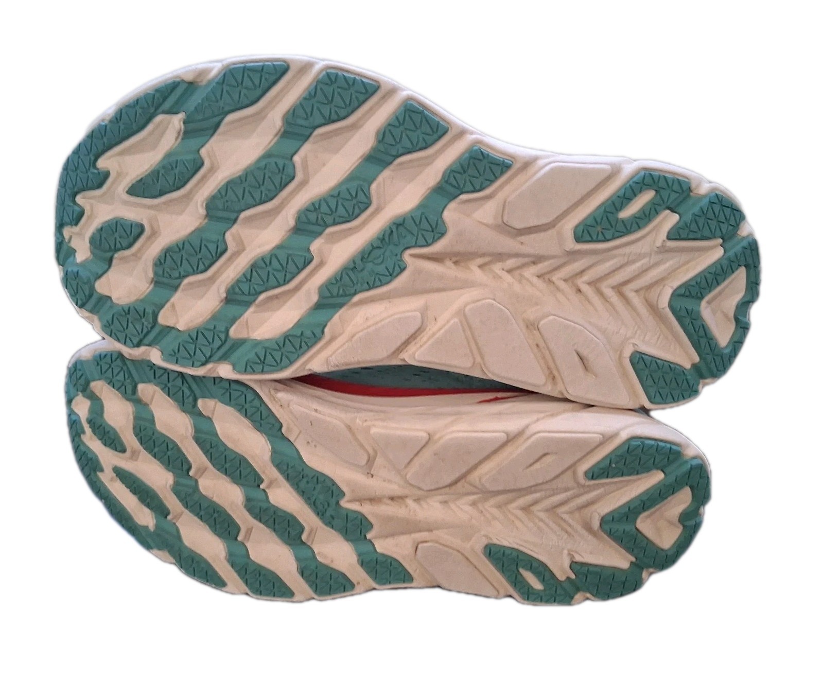 Hoka One One Clifton 8 Blue Red Women’s Size 7.5 B Running Shoes