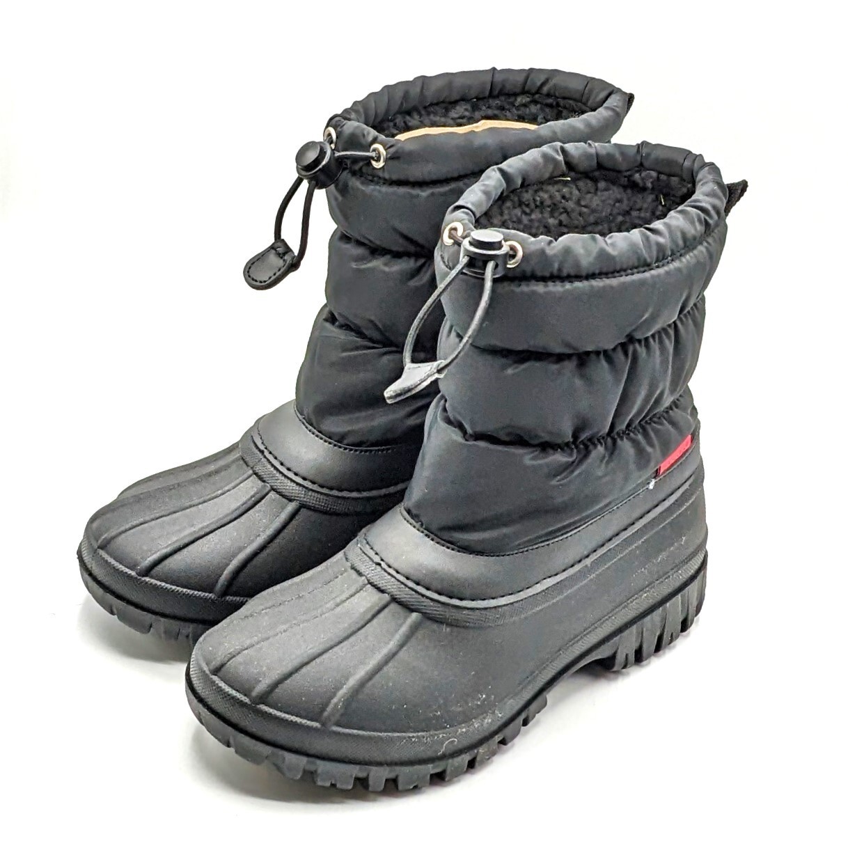 Chooka “Nylon Puffer Snow Boot” Women’s Waterproof Mid Cold Weather (Black) NEW