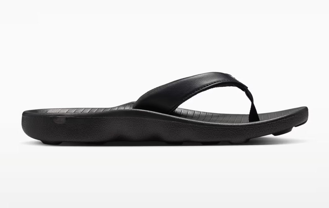 NIKE MARINA SLIDE BLACK/WHITE FLIP FLOPS THONG SANDALS (RUNS SMALL) WOMEN SIZES