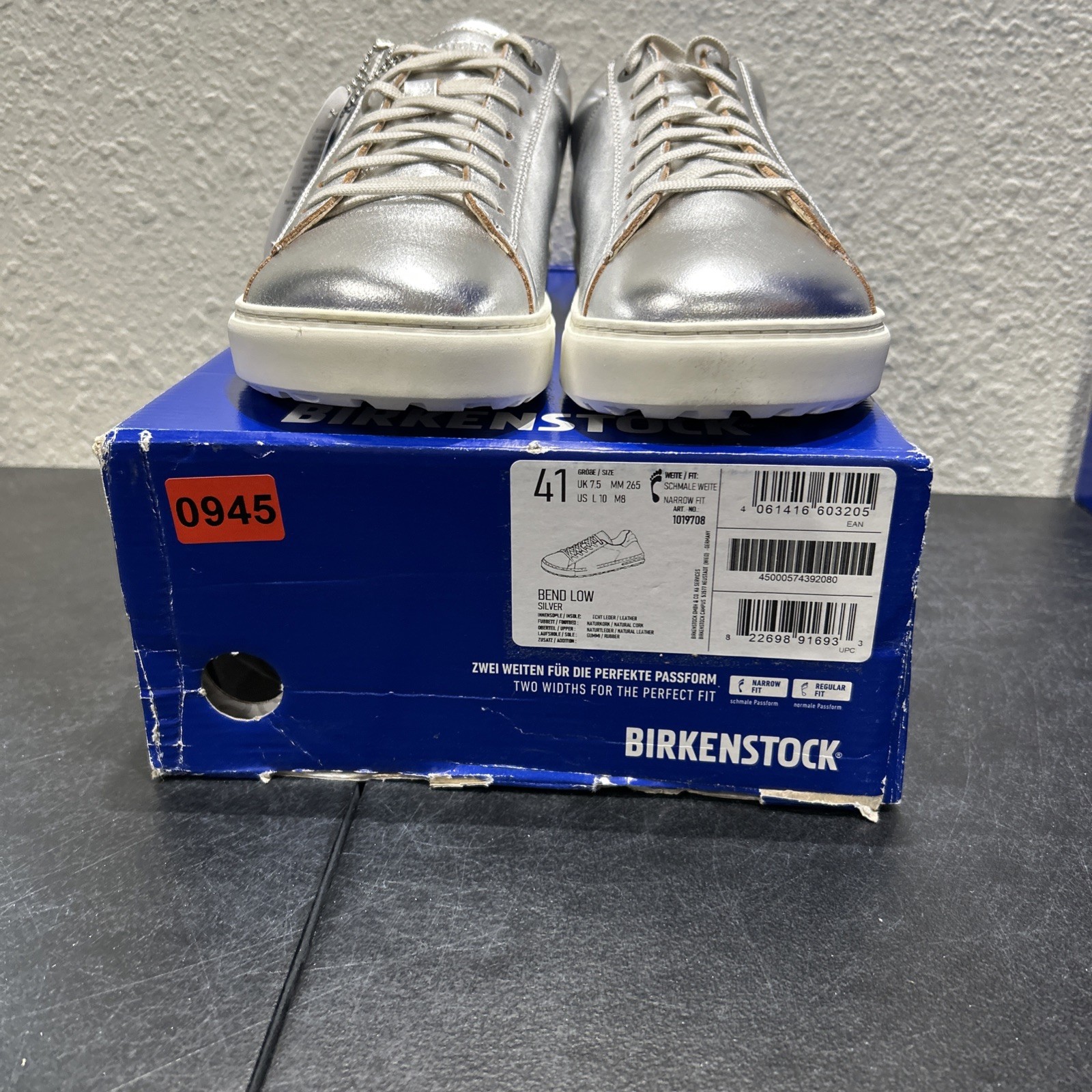 Birkenstock Bend Low Color Silver EU 41 US W10 M8