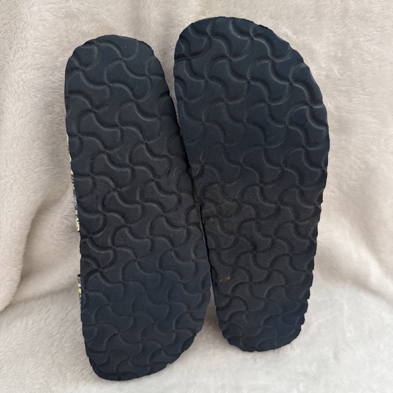 Birkenstock Sydney Floral Blue Sky Slides Sandals Birko-Flor EU 38 Women’s 7-7.5