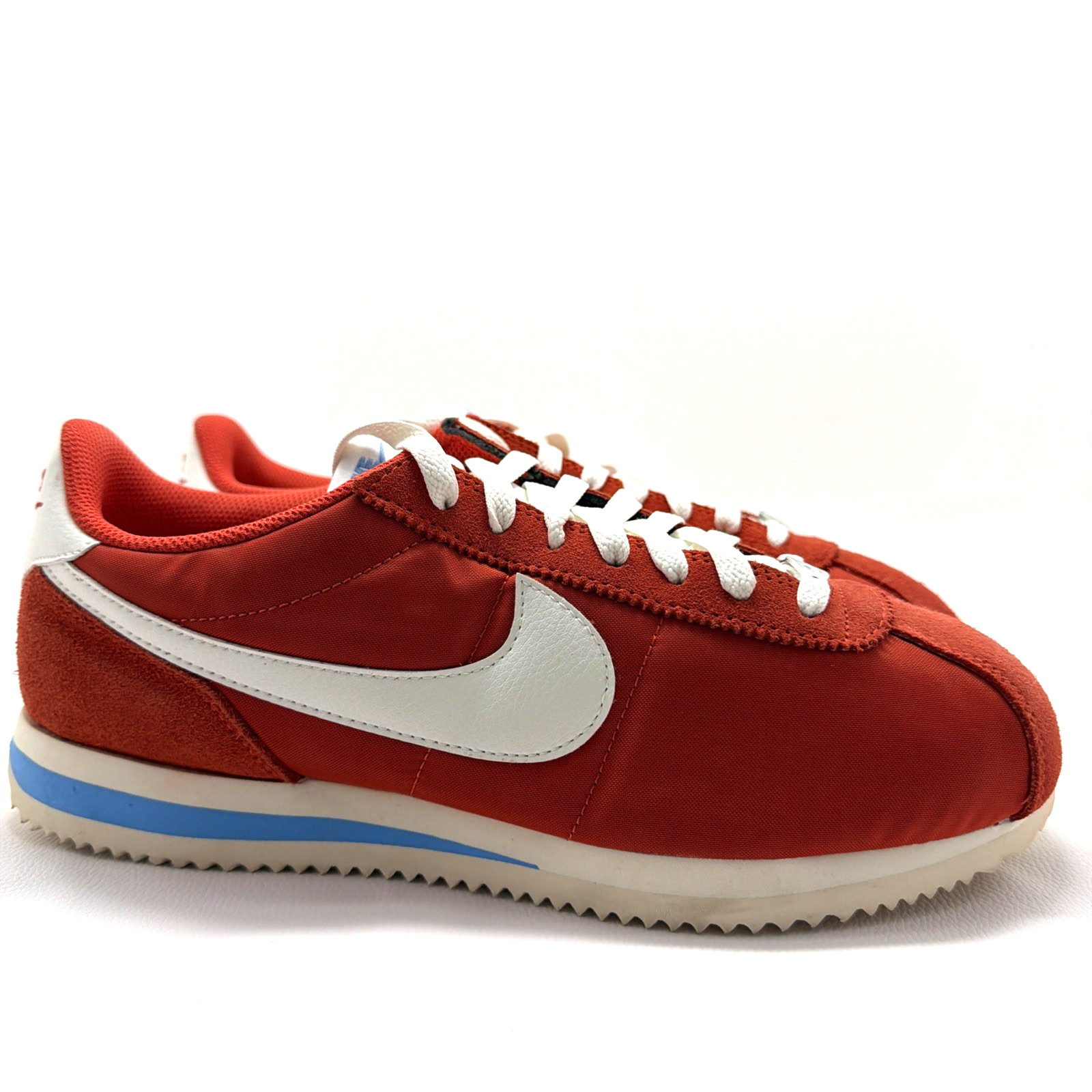Nike Cortez Men’s Picante Red White Blue Lace Up Sneaker Size W 11 / M 9.5 43