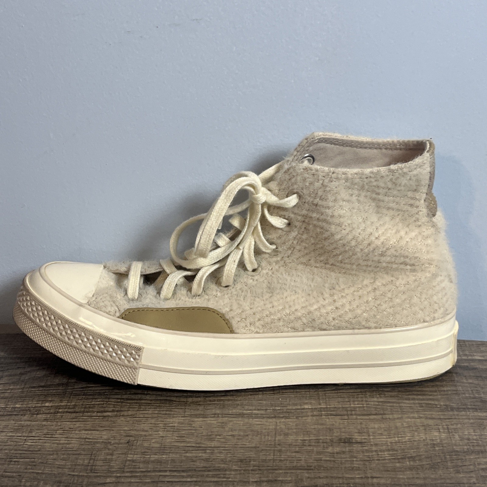 Converse Chuck 1970s Cozy Utility In Neutral Fuzzy Sneakers Men 7.5 Wmn 9.5 Shoe