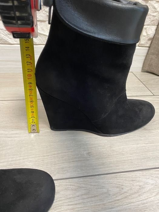 Women Carlo Pazolini boots black suede 37 #58NX