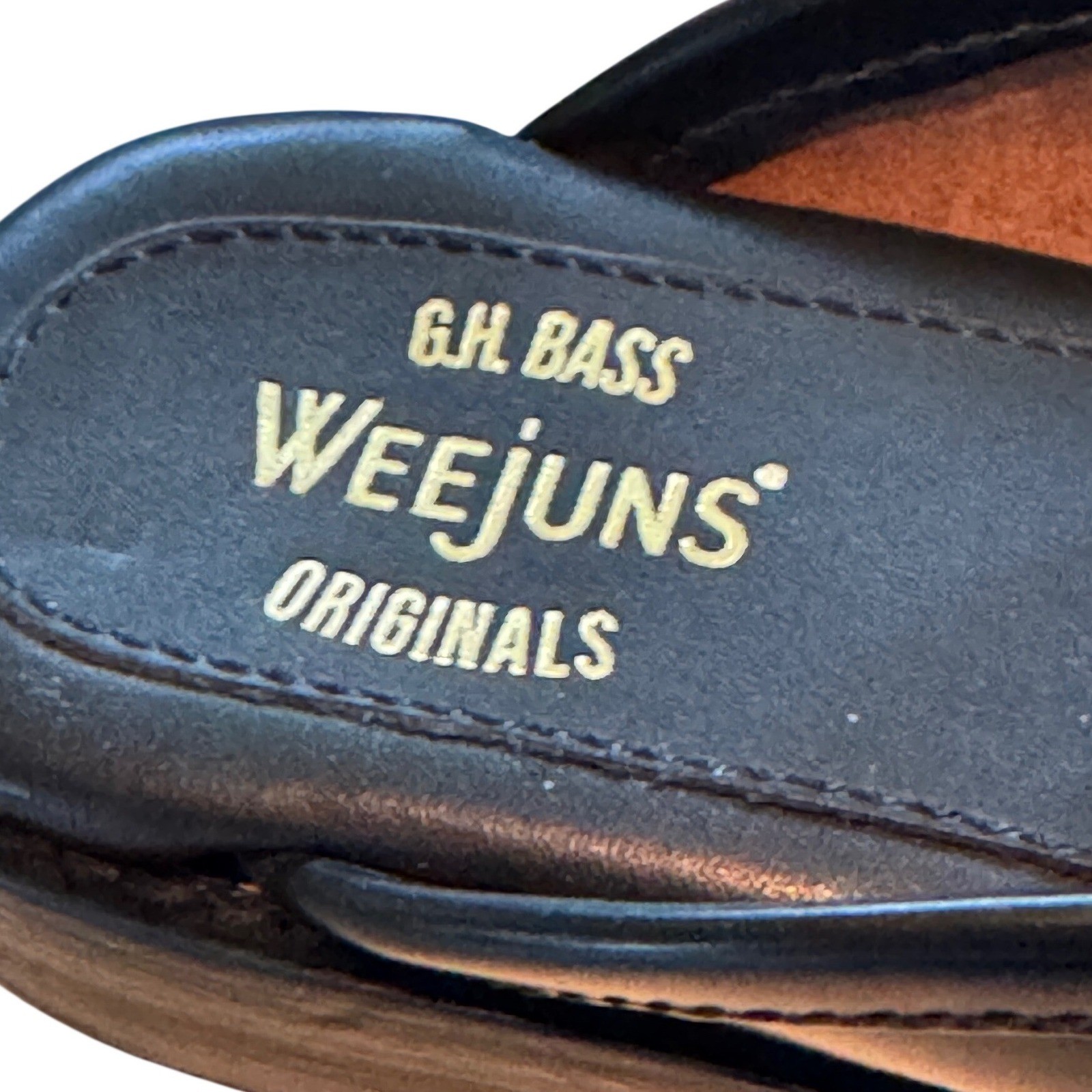 G.H. Bass Weejuns Lianna Mule 7 Black White Bit Loafers Dark Academia Preppy