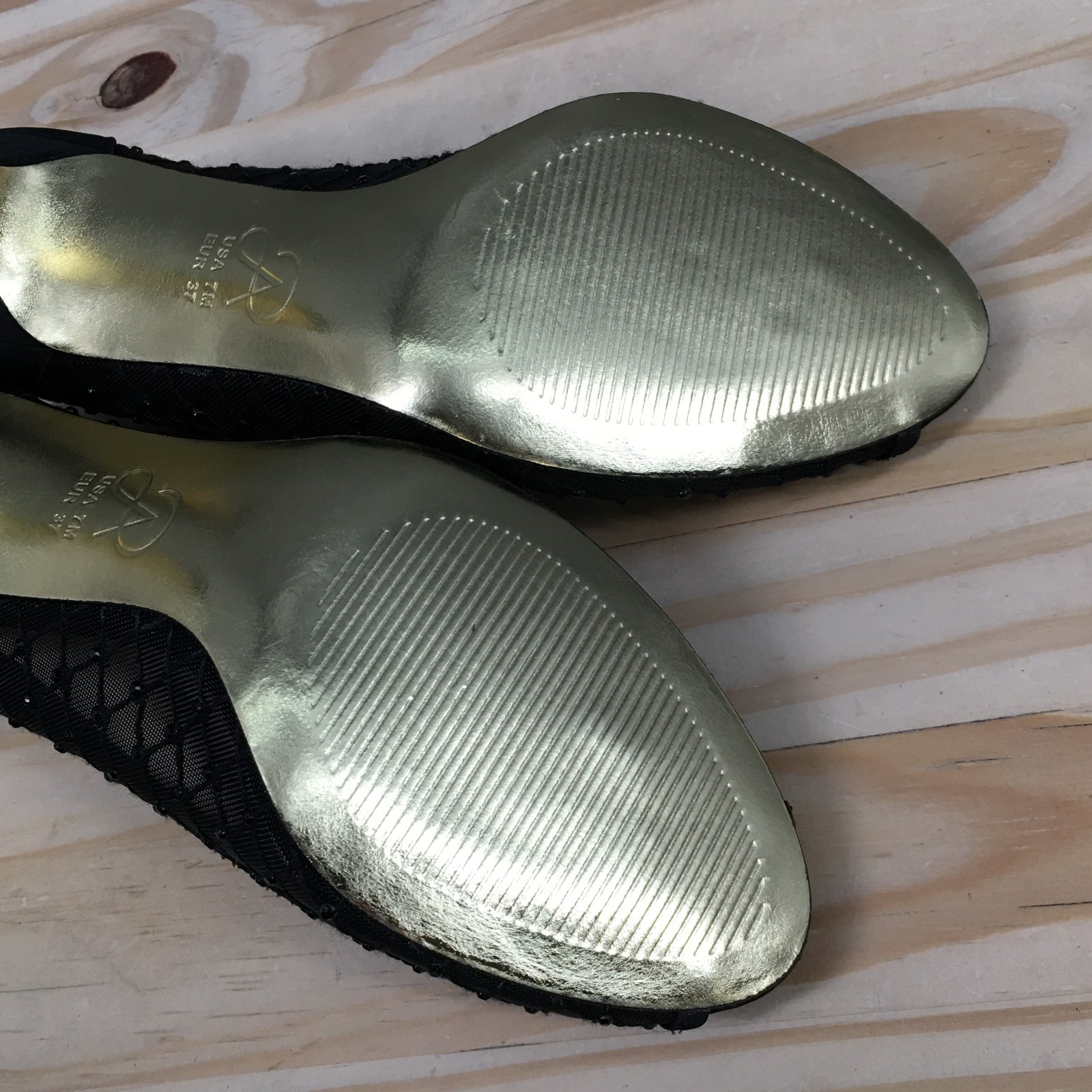 Adrianna Papell Heels Womens 7 M Jamie Slip On Peep Toe Kitten Pumps Black