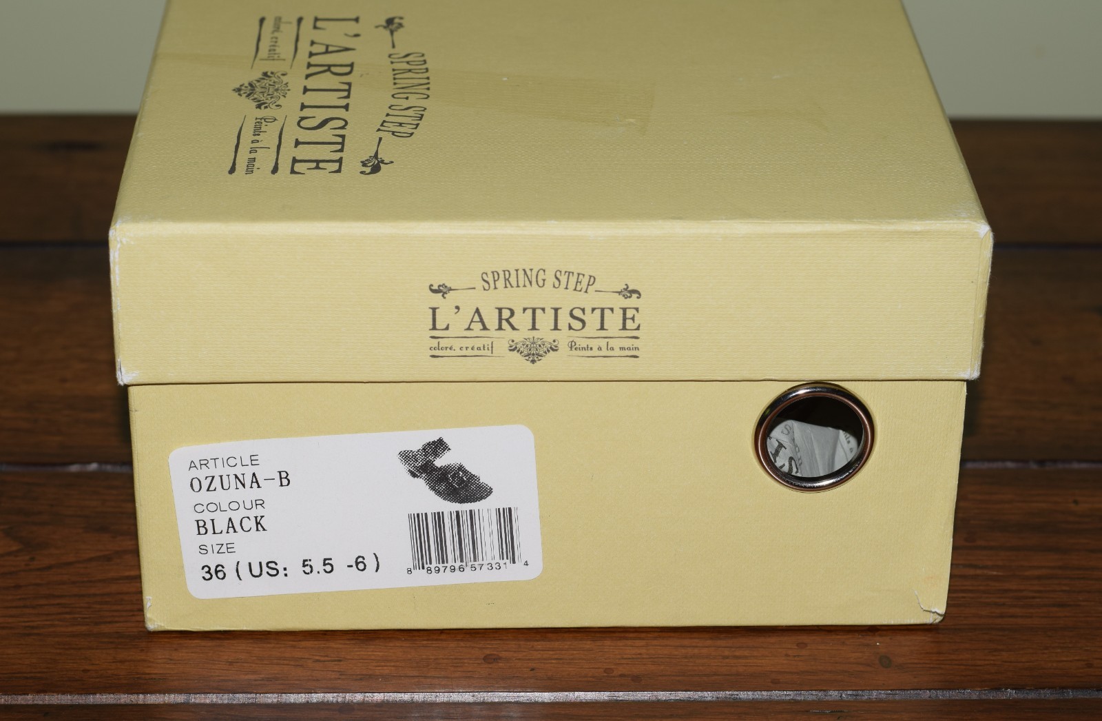 L’ARTISTE SPRING STEP SANDAL OZUNA BLACK EU 36 US 5.5 NEW w/ BOX