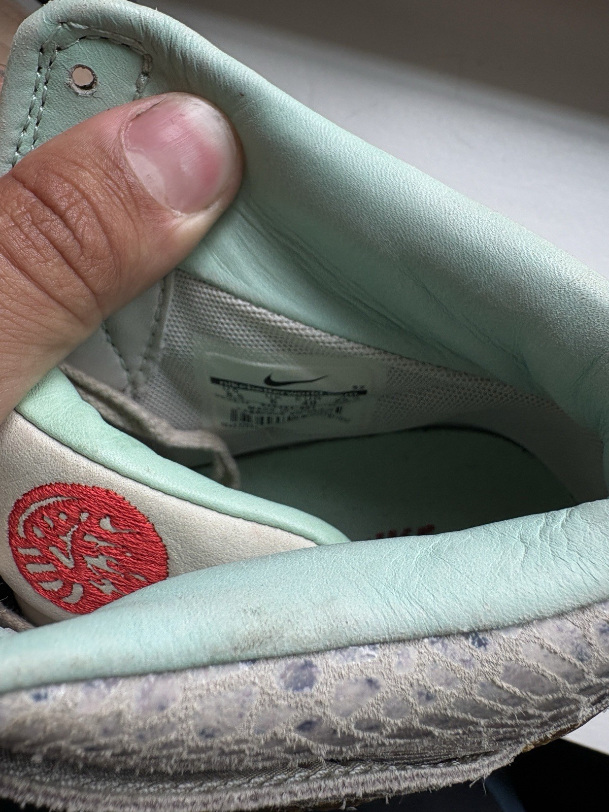 ‘Year of the Horse’ Nike Sky-Hi Dunk *rare* worn 2x – sea foam, grey, gold