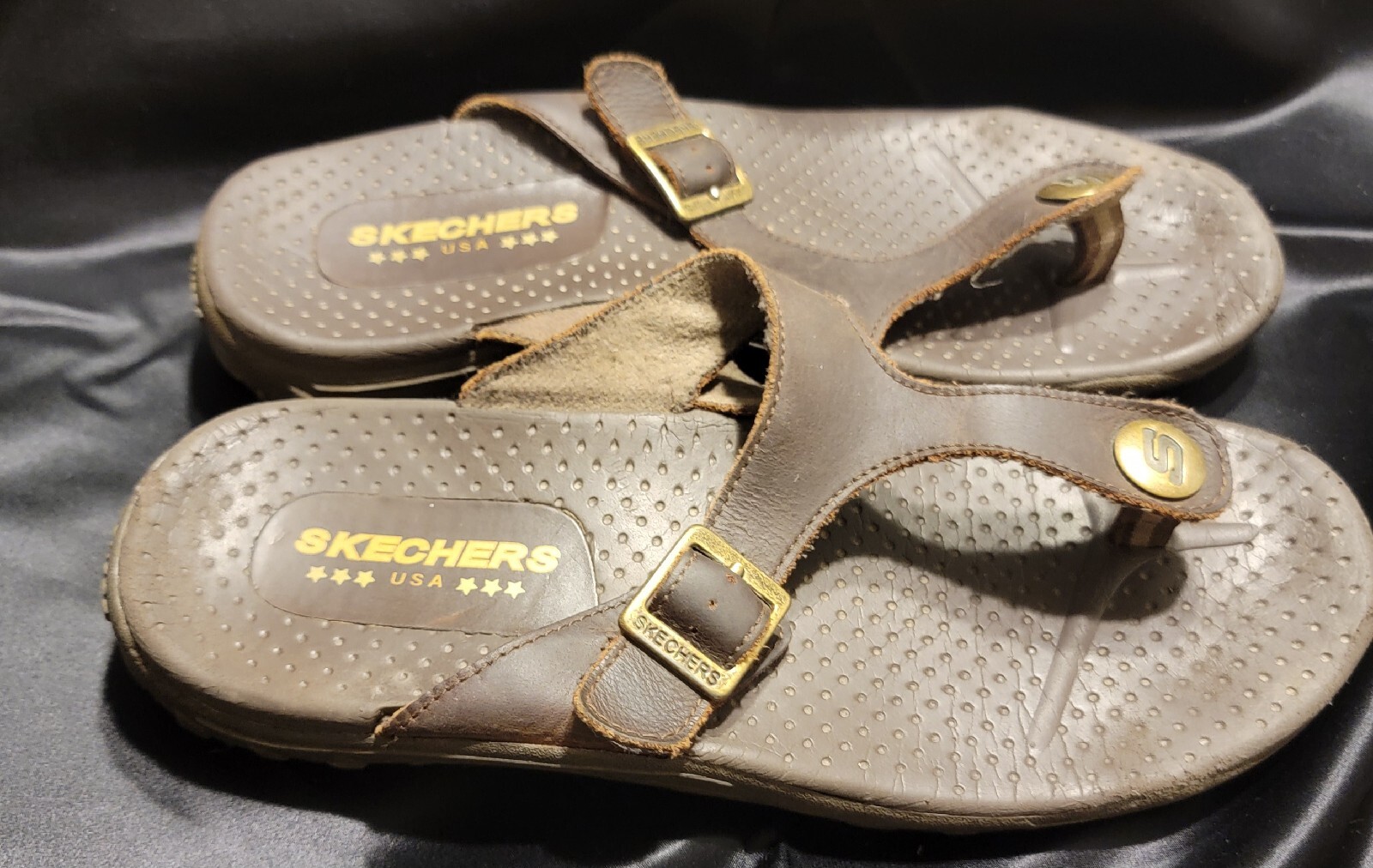 Skechers USA Flip Flop Sandal Womens Size 9-10 *Measurements In Pics*
