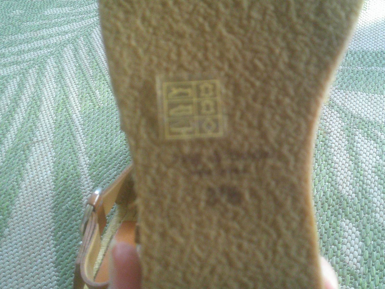 Rag & Bone Tan Leather Calla Espadrille Sandals O-ring Buckle 37.5 US 7.5 NWOB