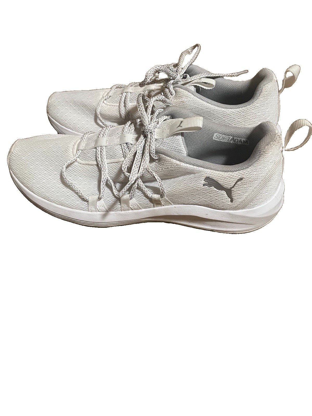 PUMA PROWL White SoftFoam Low Top Mesh Lace-Up Athletic Sneaker