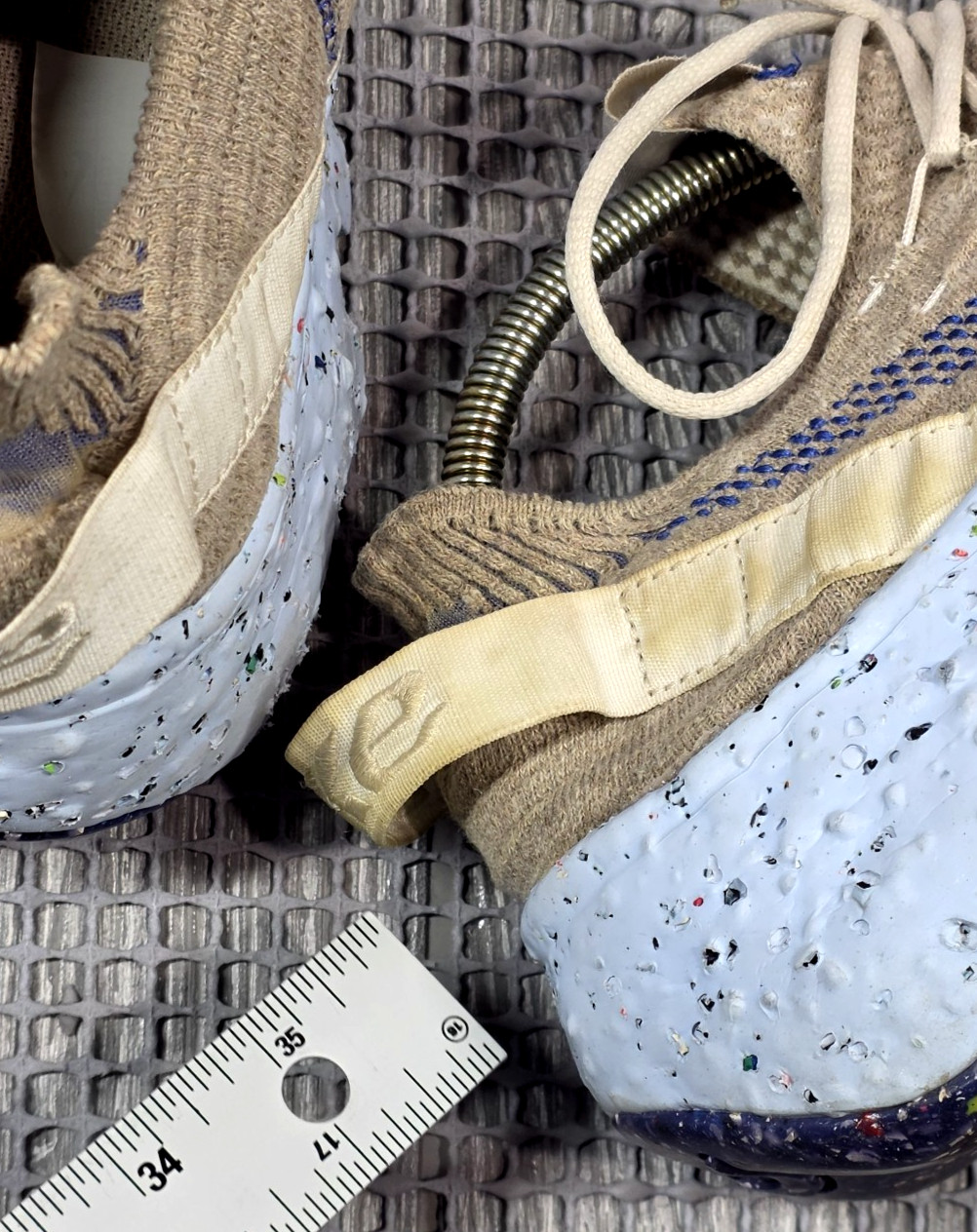 Nike Space Hippie 04 Womens 11.5 Beige Multicolor Athletic Sneakers Shoe CD3476