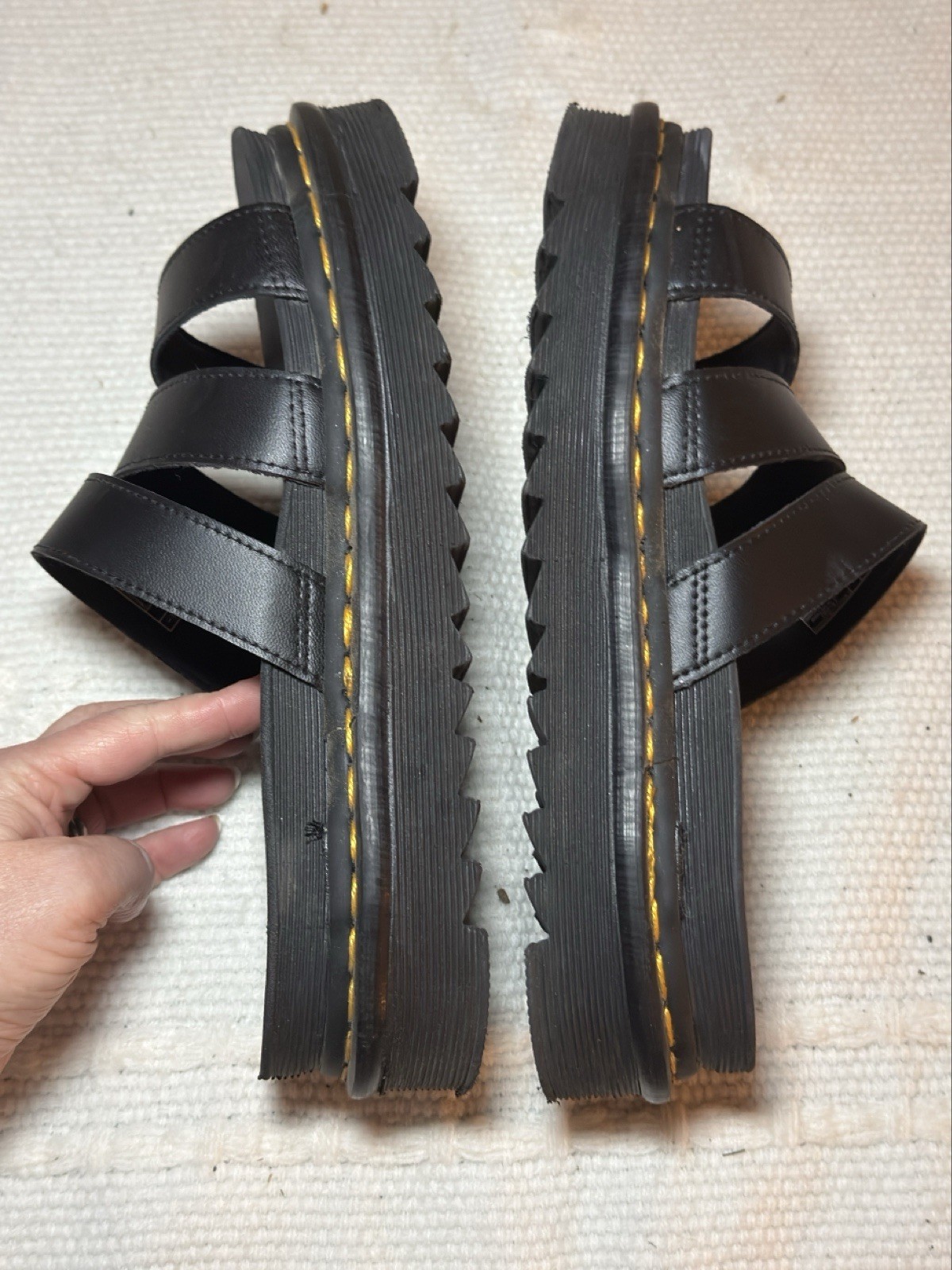 Dr. Martens Blaire Platform Sandals Women’s Shoes 7 US 5 UK Black Leather