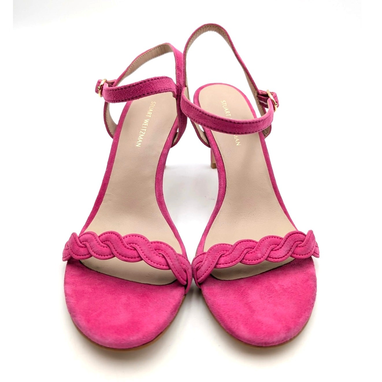 Stuart Weitzman Dancer Twistie Suede Sandal Women’s Pink Size US6 EU36.5