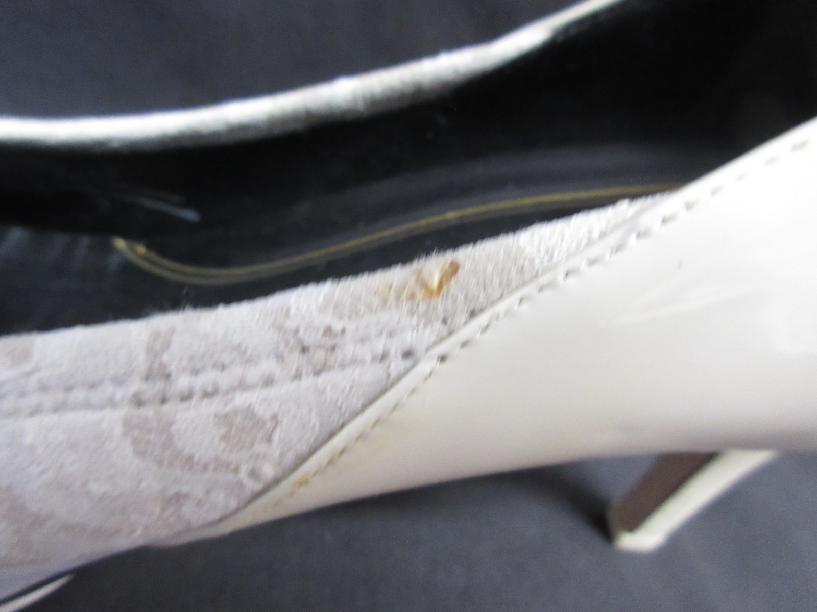 Cole Hann RODARTE Lace Fabric & Leather 3.25″ Tall Pointed Heels, Size 9B, VGC