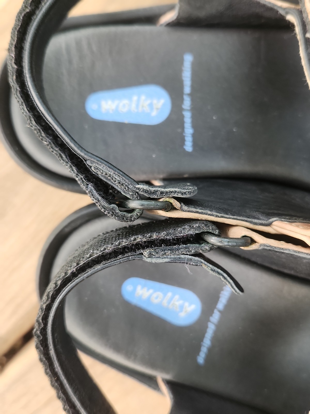 Wolky JEWEL Sandal Tan Brown Smooth Leather Sz EU 39 US 8.5 Comfort Walking Shoe