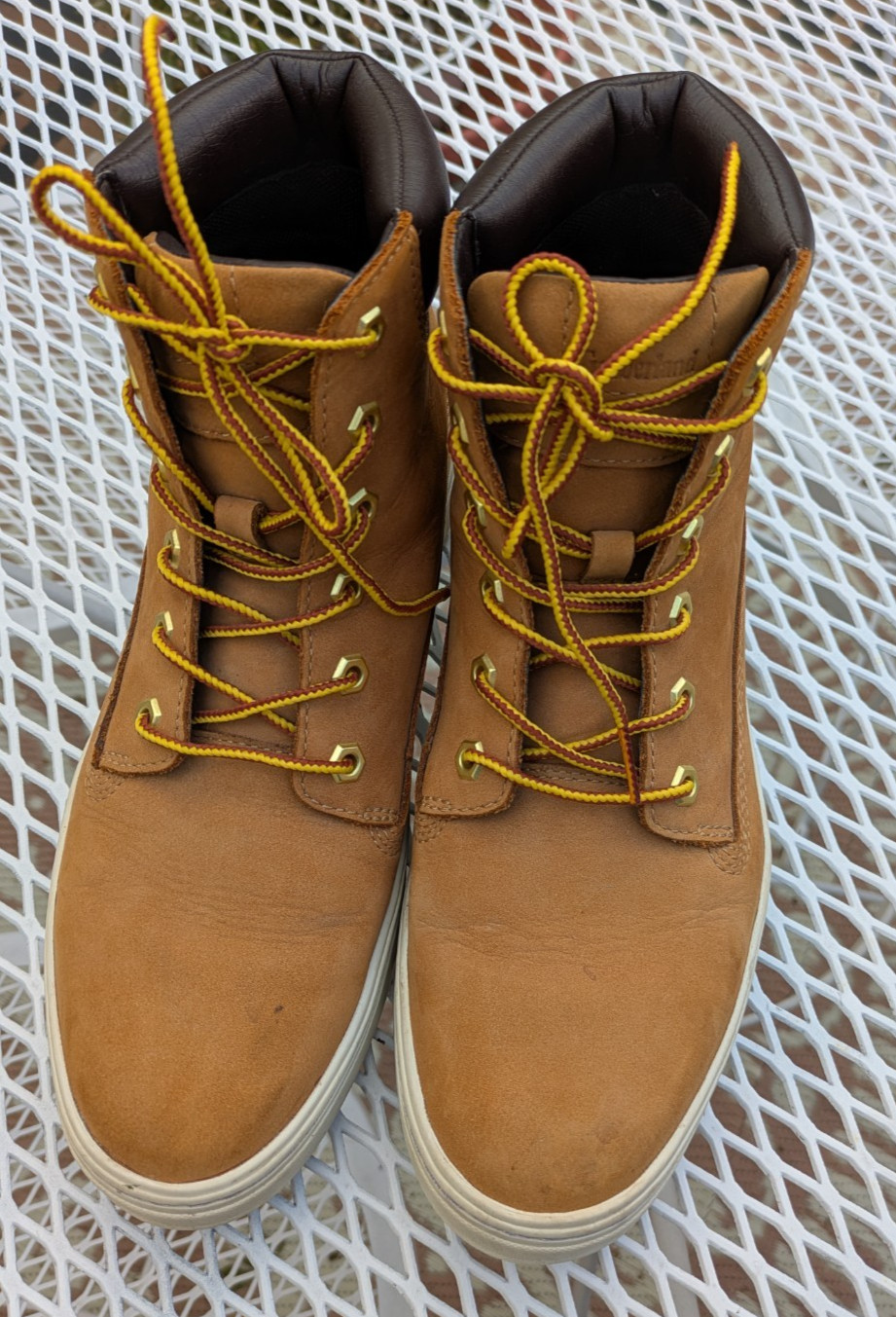 Timberland Women’s Boots Size 8 1/2 Londyn 6″ Wheat Nubuck Leather Hike Camp