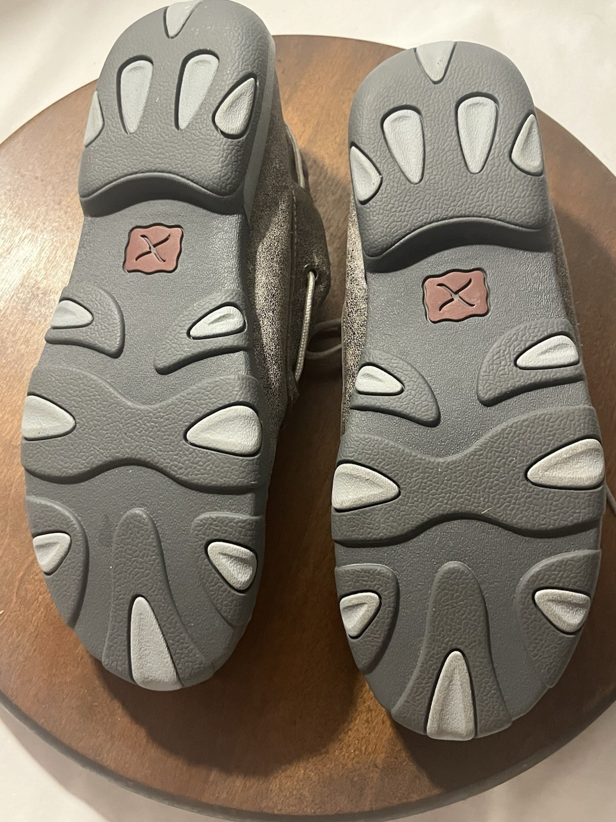 Twisted X Gray Tooled Women’s Moccasin Loafers Size 9 New
