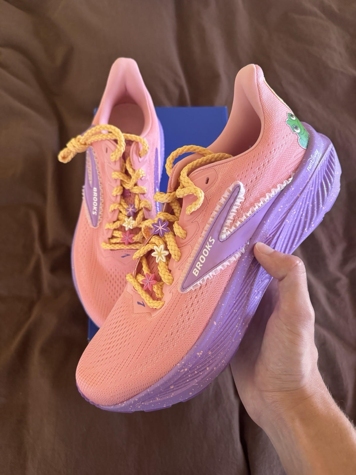 RunDisney Brooks Ghost 17 Rapunzel Princess Shoes Women’s Size 12 ✨Tangled✨