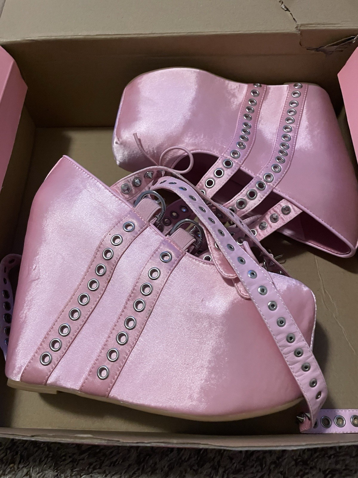 Sugar Trillz Pink Platform Ballet Shoes Size 7