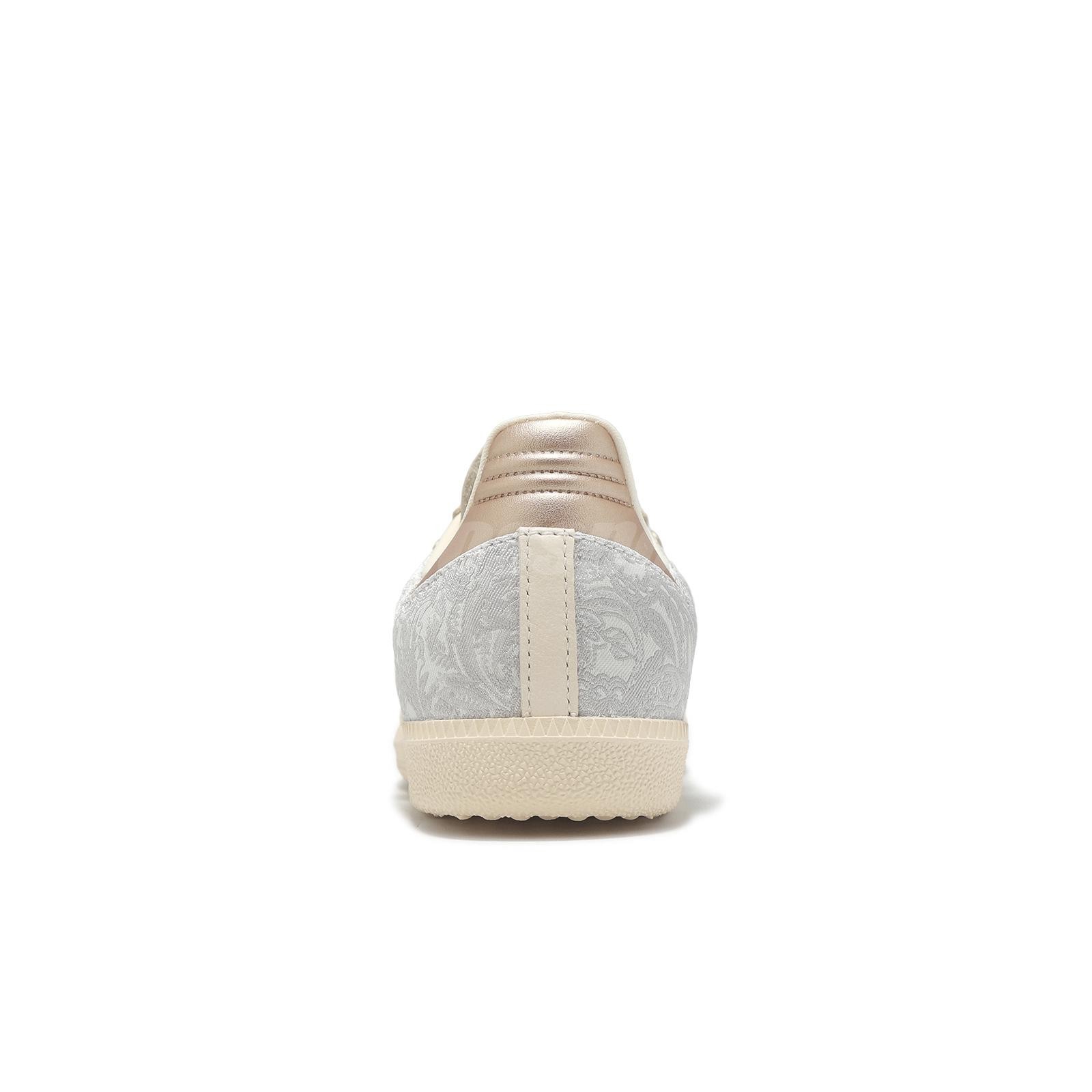 adidas Originals Samba OG W Pearl Wonder White Gold Silver Women Casual JQ2616