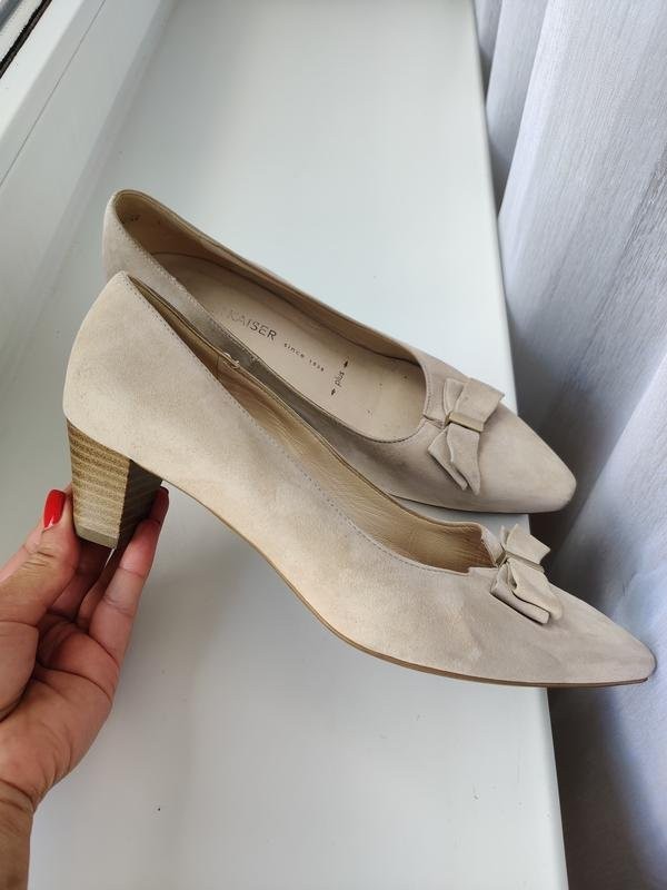 Women Peter Kaiser heels beige suede 37.5 #C9ZM