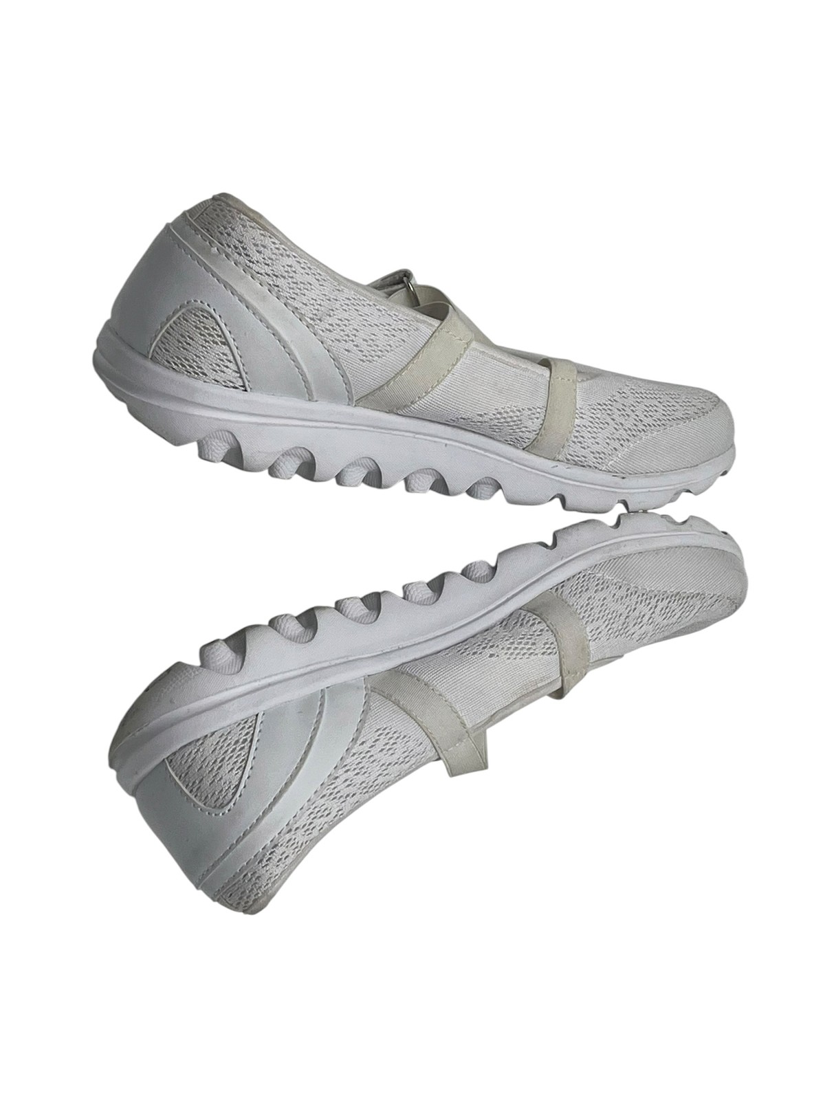 Propet TravelActiv Mary Jane Women’s 11 W White Mesh Walking Shoes W5103